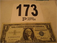 1957 Silver Certificate One Dollar Bill