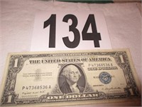 1957A One Dollar Blue Silver Certificate