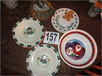 Lot of 13 Christmas Bowls/Plates