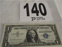 1957A One Dollar Blue Silver Certificate