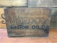 Veedol wooden box