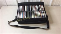 ASSORTED CDs and carrying case