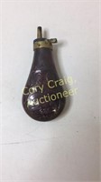 Vintage Old Copper Brass black powder Flask