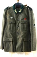 M36 WWII German SS officer's coat & shirt