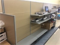 12 FT RETAIL SHELVING DOUBLE SIDED WITH END CAP