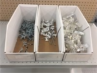 3 BOXES OF PEGBOARD HOOKS