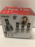 VTECH 4 HANDSET CORDLESS PHONE SYSTEM