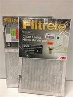 FILTRETE CLEANING FILTER 16X25X1 (2 PCS-SLIGHTLY