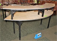 Folding Serpentine Table Approx. 7'Wx30"T
