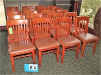 Wooden Chairs w/Cushion Seats