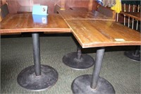 Wood Top Tables, Bar Height, 36"x36"x42"T