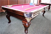 Billiards Table & Accessories, Mfd. By Olhausen