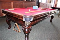 Billiards Table & Accessories, Mfd. By Olhausen