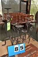 Assort. Wrought Iron Candle Holders