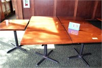 Wood Top Tables, Approx. 36"x36"x30"T