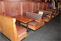 (4) Booths w/ Wall Mtd Tables