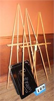 (3) Easels w/(5) Assorted Sign Boards