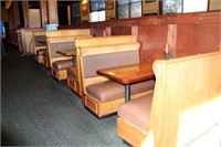 (3) Booths w/ Wall Mounted Tables