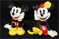 Mickey & Minnie Mouse Cookie Jars