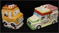 Cookie Bus & Ice Cream Truck Cookie Jars