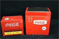 Coca-Cola Cooler Cannister & Die Cast Bank