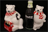Coca-Cola Polar Bear Cookie Jars