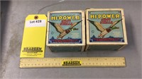 (2) Antique Federal Hi-Power12GA Shot Shell Boxes