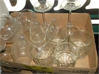 (2) Boxes of Water Glasses & Stemware