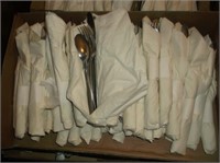 (2) Boxes of Silverware Wrapped In Napkins