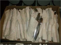 (2) Boxes of Silverware Wrapped In Napkins