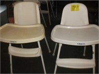 (2)  Graco Poly High Chairs