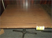 (2) 3x3ft. Restaurant Tables with metal bases