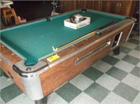 Valley 8ft. pool table with balls & cues