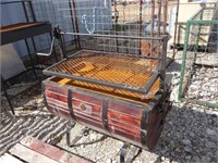 4 PC 3' BBQ PIT COFFIN BARREL