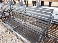 BLACK METAL BENCH