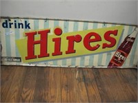 HIERS ROOTBEER DRINK SIGN 52"X17"