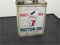 MINUTE MAN MOTOR OIL CAN
