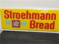 STROEHMANN BREAD SIGN 1977 30 X 12 NEW OLD STOCK