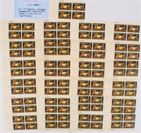 Stamps 25 Plate Blocks 8¢ 100 Stamps 1972