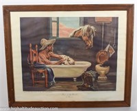 Home On The Ranch by Lou Megargee Framed Print
