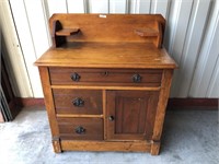 ca. 1880 circle dovetail cherry washstand