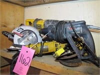 4 pc electric tools: Skil saw circular saw,