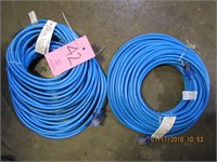 2 NEW blue, lighted end, extension cords,
