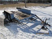 10' Homade T.A., Flatbed trailer 73.5"x10'