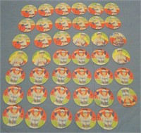 Lot of 1950's Menko Japanese Disc Cards