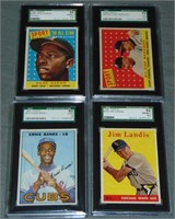 Lot of Four Graded Topps Cards.