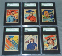 National Chicle Sky Birds. Graded Lot of Six.