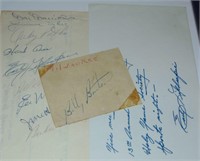 Vintage Sports Autograph Lot