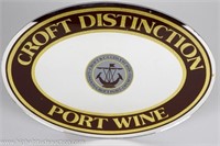 Croft Distinction Port Wine Advertising Bar Mirror