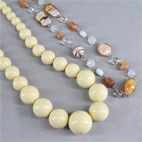 Jumbo Exttra Long, Heavy Chunky Bead Necklace